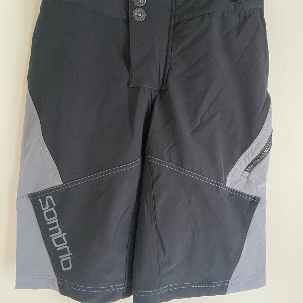 Sombrio Women's Black and Gray and Black Athletic Shorts